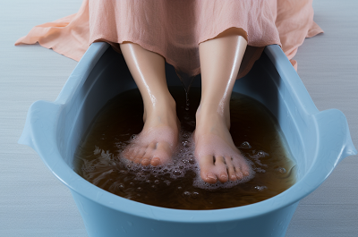 image 泡脚出汗